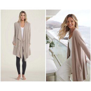 💕BAREFOOT DREAMS💕 CozyChic Lite Island Wrap ~ Taupe L/XL NWT